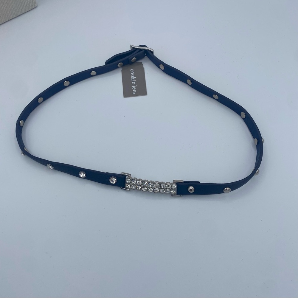 Cookie Lee Blue Crystal Embellished Wrap Braclet